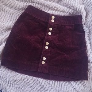 A&Fitch button up mini skirt
